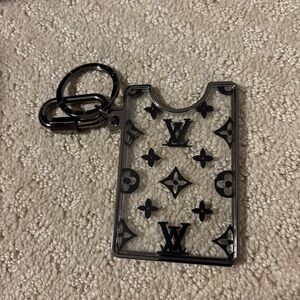Louis Vuitton Transparent Black Monogram Key Holder